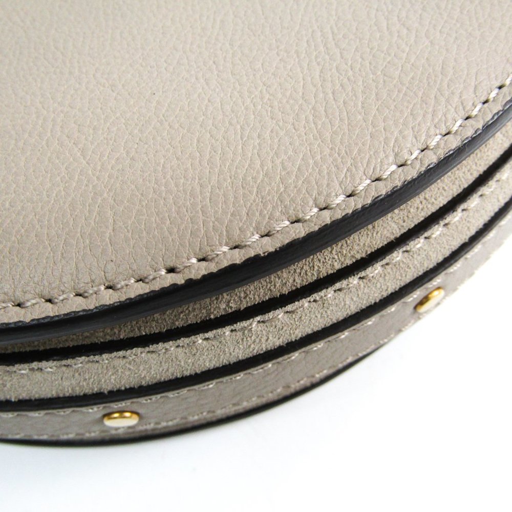 Chloé Pixie Round Leather Suede Handbag #N5491H64O - Picture 4 of 10